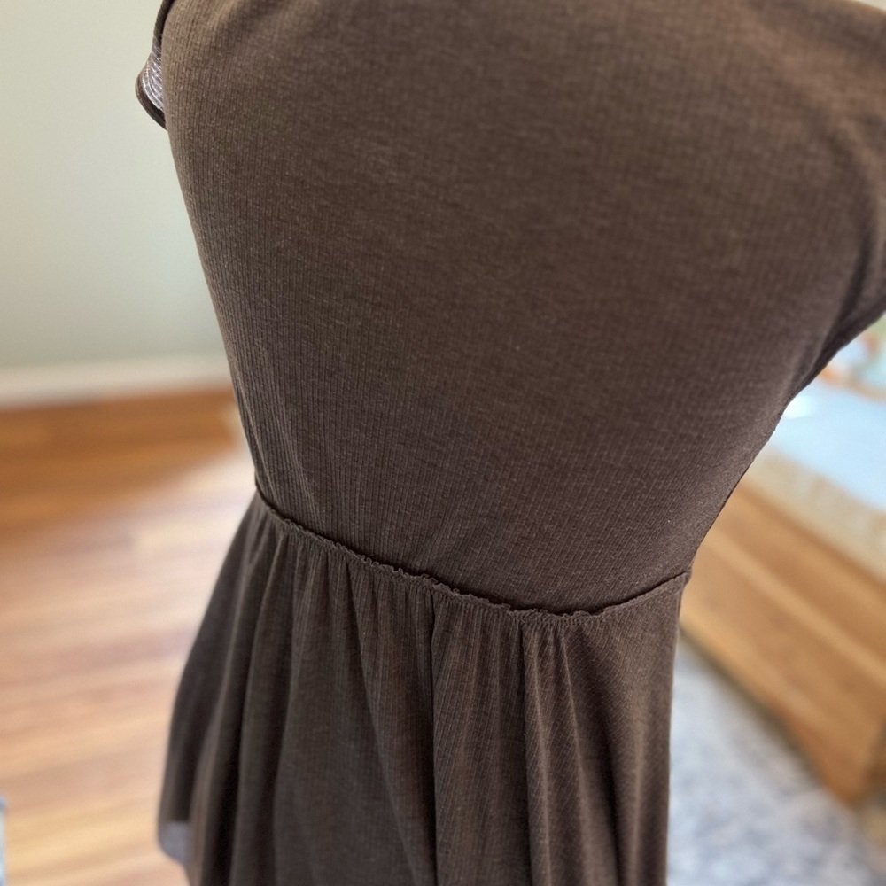 Anthropologie Deletta ribbed top with stunning beaded detail at waist small - Picture 5 of 9